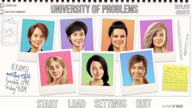 《学院情缘 (University of Problems)》【PC/安卓/AI汉化/欧美/SLG游戏/17G】