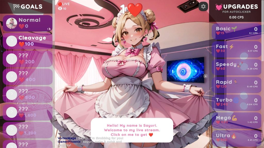 《色情点击：小百合正在直播（Hentai Clicker: Sayuri is streaming）》【160M】